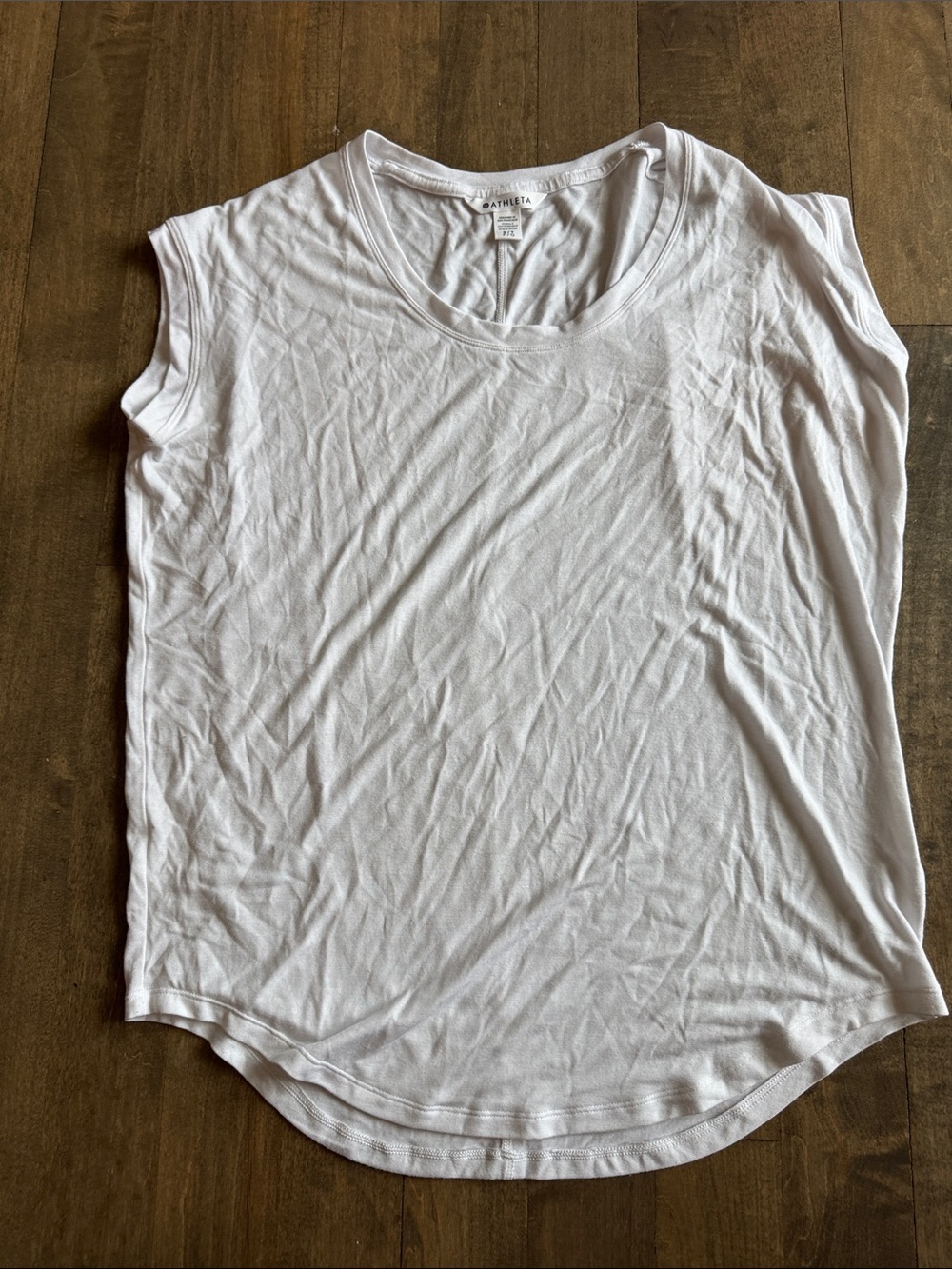 Athleta white cloudlight shirt, like new, size small tall